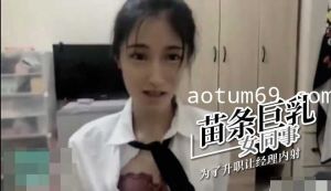 苗条巨乳女同事 为了升职让经理内射